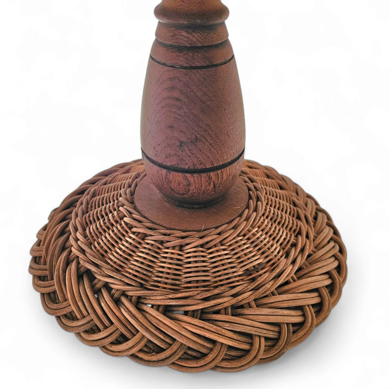 Scandinavische rotan/rieten tafellamp