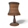 Scandinavische rotan/rieten tafellamp