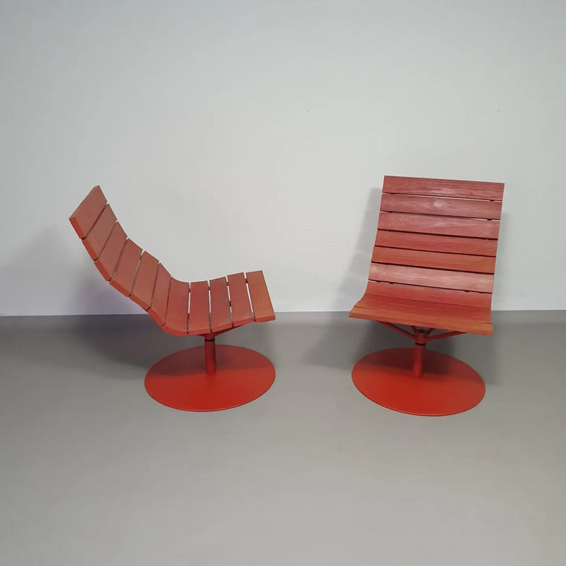 Marcus Arvonen voor Ikea (PS 2009) - 2 gereden draaifauteuils Brygga 