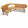 Zeer zeldzame Ansager mobler set, tafel, bank 3x stoelen / hoekbank