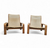 Mid-Century Pulkka Lounge Chair van Ilmari Lappalainen voor Asko, Finland, jaren 60, set van 2