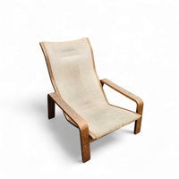 Mid-Century Pulkka Lounge Chair van Ilmari Lappalainen voor Asko, Finland, jaren 60, set van 2