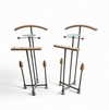 2 x Vintage design Auronde dressboy or butler stand by Frans de la Haye for Auping