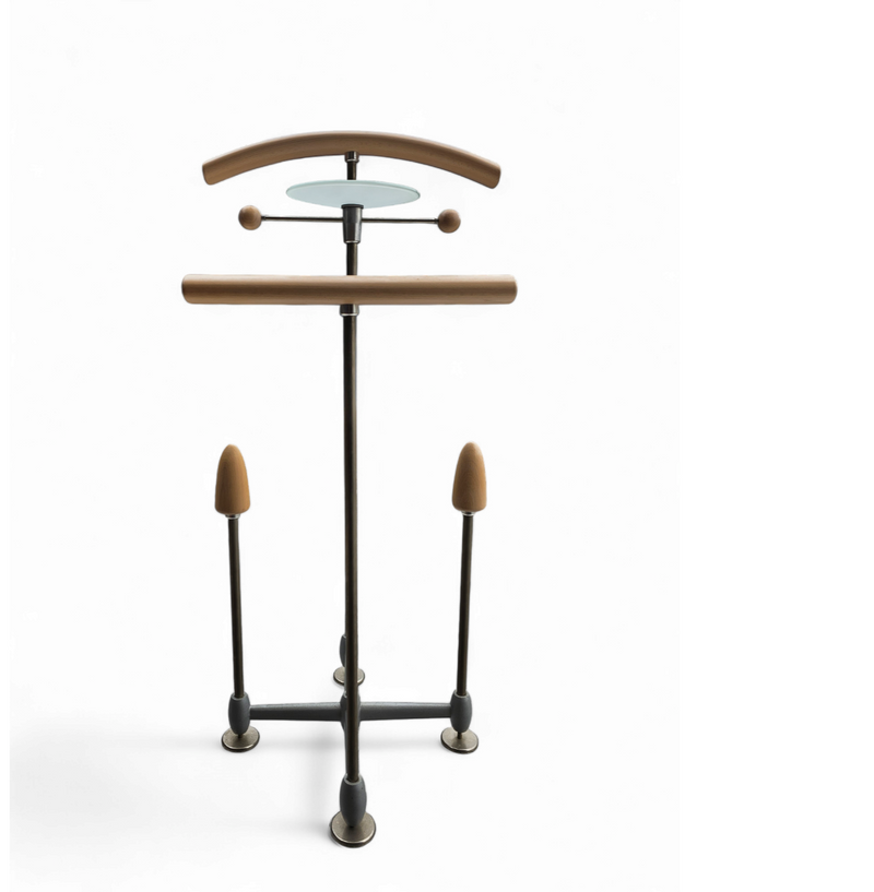 2 x Vintage design Auronde dressboy or butler stand by Frans de la Haye for Auping