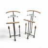 2 x Vintage design Auronde dressboy or butler stand by Frans de la Haye for Auping