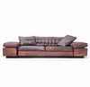Antonello Mosca giorgetti bank royal jaren 70 cognac leer / patina