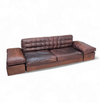 Antonello Mosca giorgetti bank royal jaren 70 cognac leer / patina