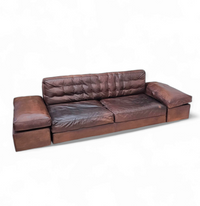 Antonello Mosca giorgetti bank royal jaren 70 cognac leer / patina