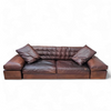 Antonello Mosca giorgetti bank royal jaren 70 cognac leer / patina