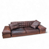 Antonello Mosca giorgetti bank royal jaren 70 cognac leer / patina