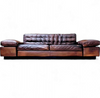 Antonello Mosca giorgetti bank royal jaren 70 cognac leer / patina