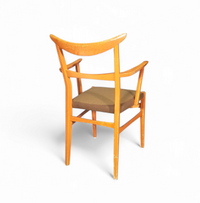 Set of 4 x German / cow horn dining arm chairs / Lübke 1950s / Extremely rare /