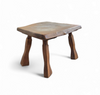Brutalist wooden side table 1960s