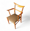 Set of 4 x German / cow horn dining arm chairs / Lübke 1950s / Extremely rare /