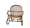 Bamboe lounge stoel jaren 70