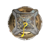 Amsterdamse School / hanging lamp / copper / linen / 1920s / Johanna van Eijbergen for g.dikkers & co