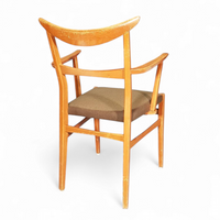 Set of 4 x German / cow horn dining arm chairs / Lübke 1950s / Extremely rare /