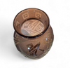 Art Deco Vase in Acid Etched Smoked Geometric Glass by Daum Nancy
France