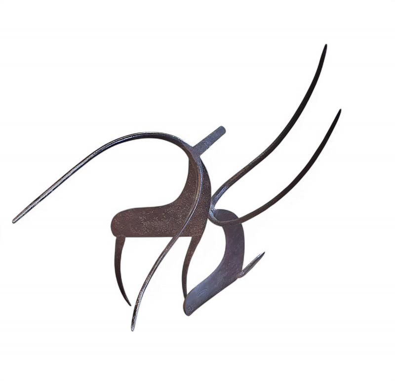 Prachtig ijzeren beeld Gesigneerd AJP / LEVENS Jaren 60
 JEAN PIERRE AUGIER