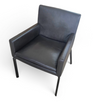 2 x Manet Minotti arm chairs 1990s /dark brown leather / chrome

Height 83
