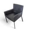 2 x Manet Minotti arm chairs 1990s /dark brown leather / chrome

Height 83