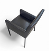 2 x Manet Minotti arm chairs 1990s /dark brown leather / chrome

Height 83