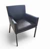 2 x Manet Minotti arm chairs 1990s /dark brown leather / chrome

Height 83