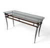 Console table with glass top 1980s