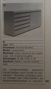 Rodolfo Bonetto vitrine / vitrine / model linearsystem / jaren 60 voor Bellato Italië.
 Verbluffende staat