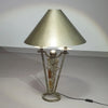 Brutalist lamp / metal shade
Height 77
Width 53 cm