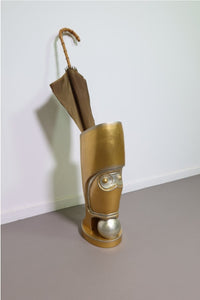 painted Leeazanne  umbrella stand, ca 1980 resine / epoxy / Hollywood Regency
Manufactured by the LAM LEE Group, Dallas USA.