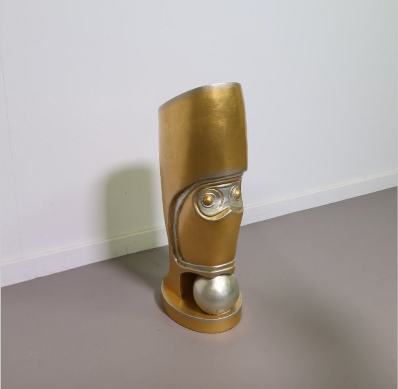 painted Leeazanne  umbrella stand, ca 1980 resine / epoxy / Hollywood Regency
Manufactured by the LAM LEE Group, Dallas USA.