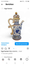 Made in Italy / ceramic teapot / Height 50 cm