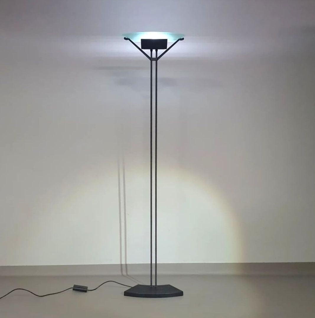 2 x Accademia Terra  Floor Lamp by Sigheaki Asahara for Luci Italia, 1980s