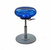 6 x Mambo low Bubble Stool by Archirivolto Design for Delight 2003 / Italy / blue Lucite