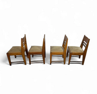4 x Amsterdamse School / Art Deco / Berlage style / Dining Chairs