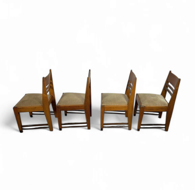 4 x Amsterdamse School / Art Deco / Berlage style / Dining Chairs