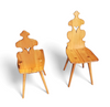 Vintage Mid-Century Brutalist Style Design Tiroler Chair set of 4