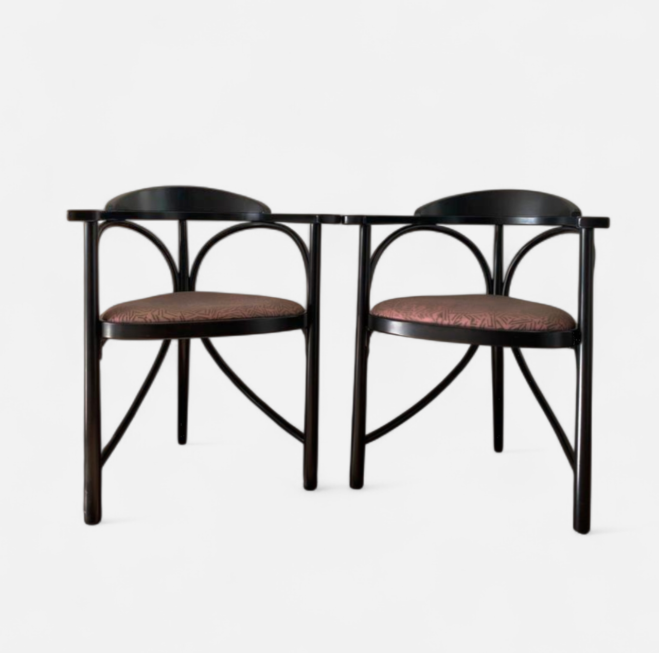 2 x Thonet 91 triangle chair by Michael Thonet