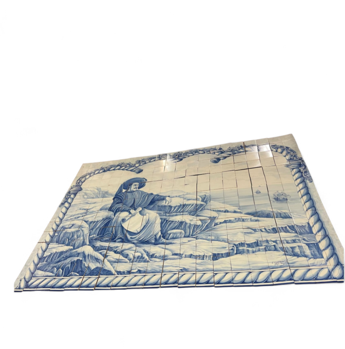 280 Hand painted Azulejos tiles / Henry the Navigator by C. Constantia / Jorge Gardoso 1996 / Portugal