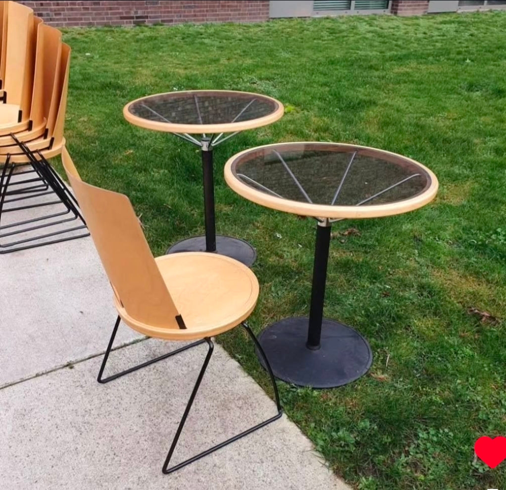 Oblado set 2 x table 10 x chairs blåstation
by Borge Lindau for Blå Station