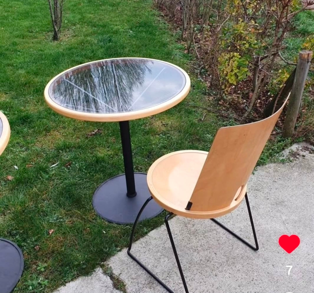 Oblado set 2 x table 10 x chairs blåstation
by Borge Lindau for Blå Station