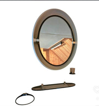 Allibert mirror / bathroom set 1970s / back light / set of 4