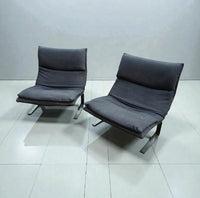 Vintage Italian design Onda Wave lounge chairs fauteuils Giovanni Offredi / Saporiti 1980s