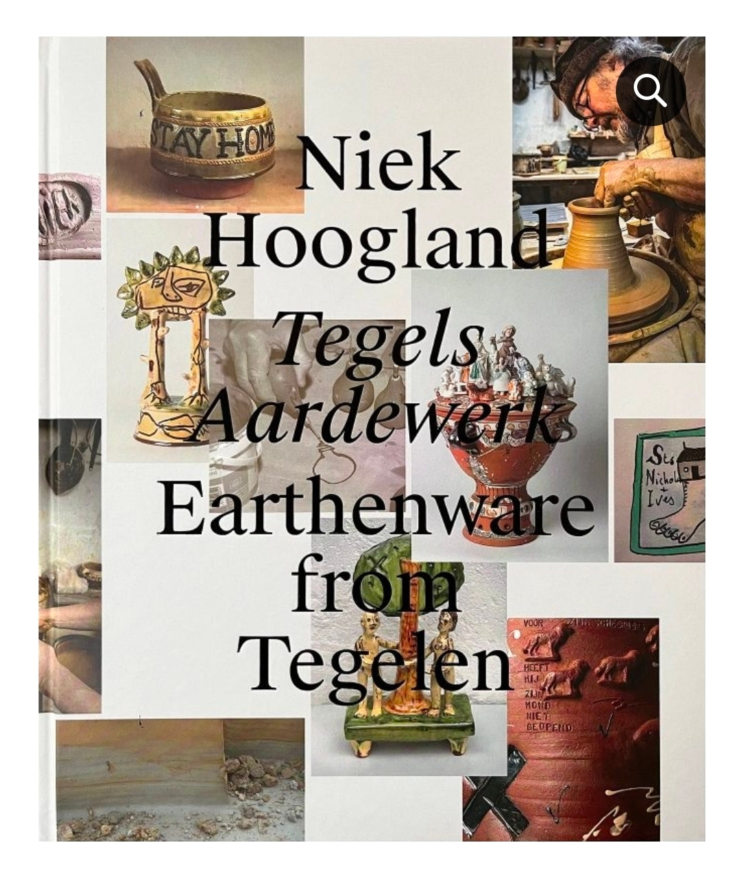 Large ceramic vase signed / Niek '94 / Niek Hoogland / 54 cm