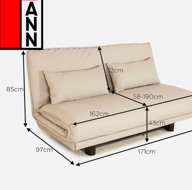 Wittmann bed sofa Model Colli two-seater by Franz Rendl  design 1985
Top condition / original upholstery