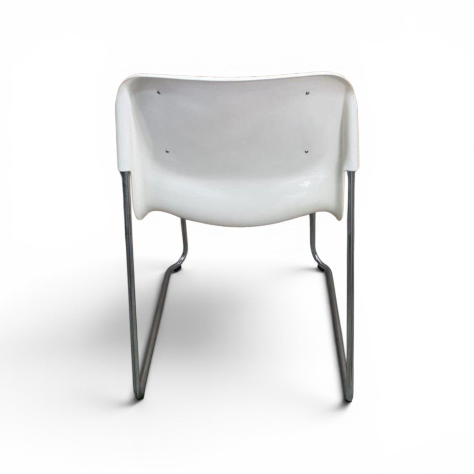 20 x Gerd Lange West German Chrome SM 400 Swing Chairs / Blue upholstery / 1990s
