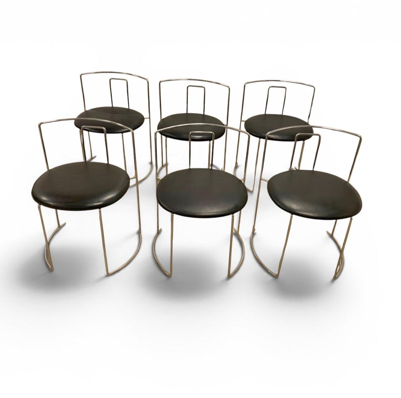 6 x Stackable metal chair GAJA BY STUDIO SIMON GAVINA