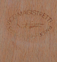 Set of 8 Italian Beech Wood chairs / Model Marocca by Vico Magistretti for De Padova / 1987