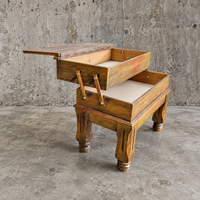 Antique wooden sewing table